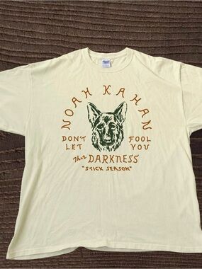 Noah Kahan Tour 2026 Graphic Cream Gildan Tee Fan